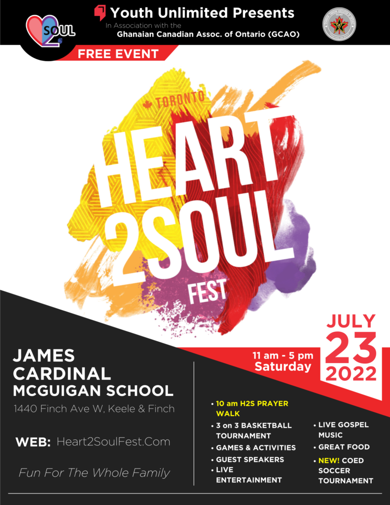 Heart 2 Soul Fest is a Community Festival located in Toronto, Canada